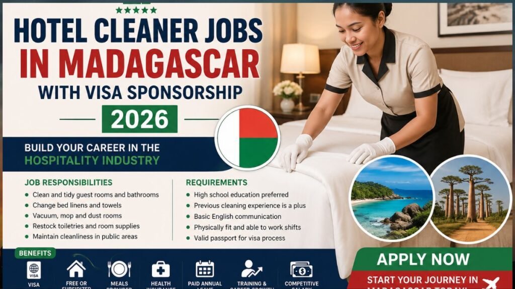 Hotel Cleaner Jobs in Madagascar