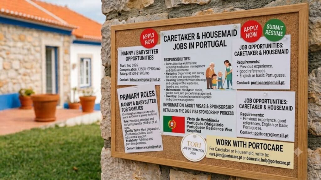 Caretaker Housemaid Jobs in Portugal